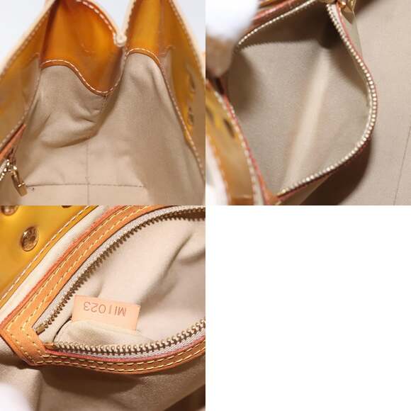 LOUIS VUITTON Monogram Vernis Reade PM Hand Bag Beige M91334 - Picture 12 of 12